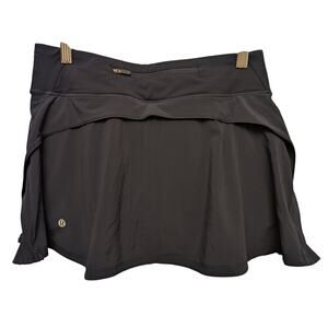 Lululemon Play Off The Pleats Tennis Skirt 16" Navy Blue Womens‎ 6 Sporty